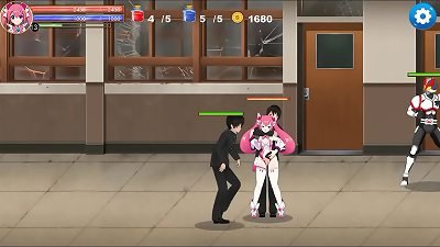 ultra-cute teen girl legal yo anime porn having hook-up with a pile of men in college in Magical Angel pixie heart anime porn game